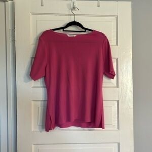 Exclusively Misook Pink Blouse